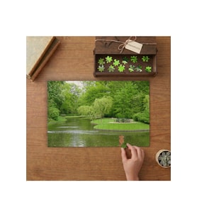 Göl - Park - Doğa Manzarası Tasarımı 240 parça Ahşap Puzzle Ahşap Kutuda MP05988