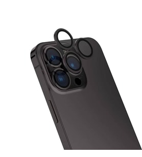 Apple iPhone 16 Pro Parmak İzi Bırakmayan Anti-Reflective Kamera Lens Koruyucu C (Siyah)