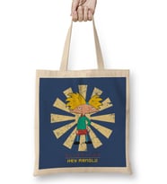 Hey Arnold Retro Japanese Bez Çanta Uzun Saplı