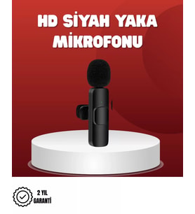 2’li Kablosuz Yaka Mikrofonu İphone İçin Profesyonel Video Ses