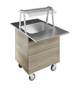 Electrolux Professional Lambalı Servis Rafı Ve Paslanmaz Çelik Tepsi Kaydırma, Y= 900 Mm F01H2AW04S
