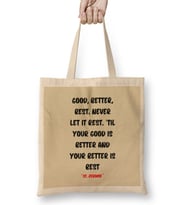 Motivational Quotes Sayings - Entrepreneurs İnspiration Success Work Gifts Bez Çanta Uzun Saplı