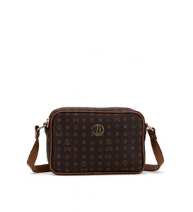 Bilik Deri Monogram Kahve-Taba Kadın Çapraz Askılı Çanta NV 1002-MN