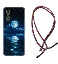 General Mobile GM 21 Pro GM 22 Pro Plus Kılıf Boyun Asklı Rasta Silikon Night Moon 1133