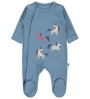 Civil Baby Unicorn Baskılı 1-9 AY Tulum - Mavi