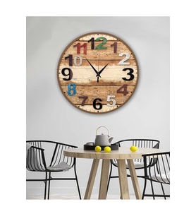 bilge Retro Tasarımlı Duvar Saati 35 x 35 CM (Karışık)