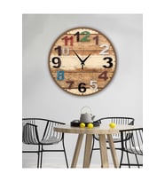 bilge Retro Tasarımlı Duvar Saati 35 x 35 CM (Karışık)