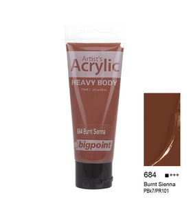Bigpoint Akrilik Boya 75 ml Burnt Sienna 684 
