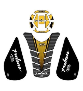 GP Kompozit Bajaj RS 200 2015-2020 Uyumlu Tank Pad Seti Sarı