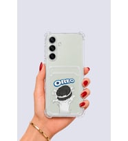Samsung Galaxy S24 Kartlıklı OREO Desenli Kılıf