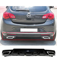 Opel Astra J HB Sport Difüzör Difizör Plastik Parlak Siyah 2012 2013 2014 2015 Arka-difizör-bodykit-ek