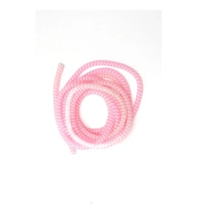 SPELT Şarj Aleti Kablosu Kablo Kordon Koruyucu Spiral Sarma Kılıf Koruma Beyaz Dokunuşlu Pembe