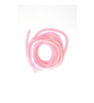 SPELT Şarj Aleti Kablosu Kablo Kordon Koruyucu Spiral Sarma Kılıf Koruma Beyaz Dokunuşlu Pembe