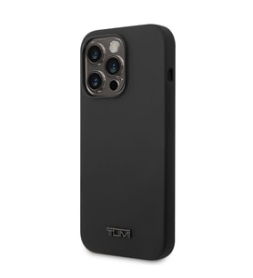 TUMI iPhone 14 Pro Kılıf TUMI M-safe Şarj Özellikli Liquid Silikon Kapak (Siyah)