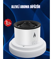3D Alev Işıklı Aromaterapi Makinesi – 360 ml Su Kapasiteli Sessiz Difüzör