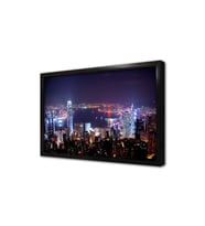 New York Gece Çerçeveli Mdf Tablo