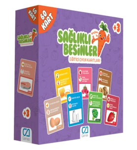 Sağlıklı Besinler Eğitici Oyun Kartları