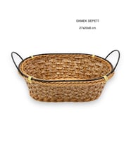 RATTAN ÖRME OVAL PLS.EKMEK SEPETİ