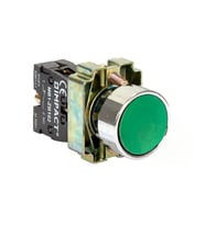 Impact MB3-BA310 22mm Yaylı Buton Yeşil
