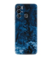 Tecno Pova Neo Kılıf Silikon Desen Özel Seri Blue Zigzag 1687
