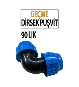 Puşvit 90’lık Geçme Dirsek – Dayanıklı Boru Bağlantısı