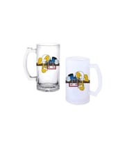 Ghostbastır Design Simpsons Kulplu Bira Bardağı Buzlu veya Şeffaf Seçenekli 0207