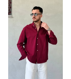 Erkek Oversize Fresh Keten Yazlık Gömlek