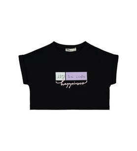 Civil Girls Kız Çocuk Tişört 2-5 Yaş Ekru (Siyah)