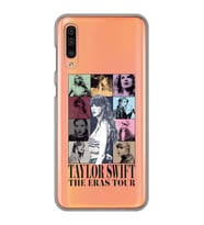 Samsung Galaxy A30S/A50/A50S Uyumlu Taylor Swift Desenli Şeffaf Telefon Kılıfı