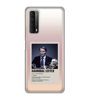 Huawei P Smart 2021 Uyumlu Hannibal Lecter Minimalist Poster Desenli Şeffaf Telefon Kılıfı
