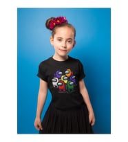 Among Us Baskılı Unisex Oyun Çocuk Tişört (1-12 Yaş)