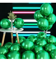 ULTRA YÜKSEK KALİTE 50 ADET KOYU YEŞİL KROM BALON AYNALI PARLAK METALİK BALON KROM KOYU YEŞİL BALON