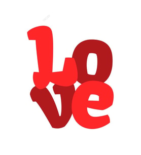 I Love Sticker YApıştırma 16CM
