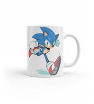 Sonic Anime Özel Tasarımlı Hediyelik Kupa Bardak (Beyaz)