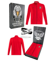 Beşiktaş Orijinal Tam Fermuarlı Dik Yaka Antrenman Sweat + Bileklik Set Kutulu (Kırmızı)