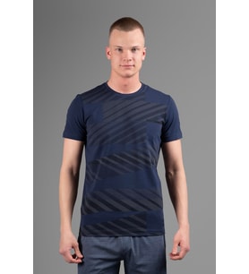 Maraton Regular Erkek Bisiklet Yaka Açık Lacivert T-shirt