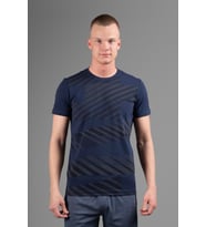 Maraton Regular Erkek Bisiklet Yaka Açık Lacivert T-shirt