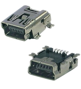 Ayt Usb 5 Pin Yatık Şase Mini Usb 5 Pin 90 Mini Usb Girişi Soketi Jack