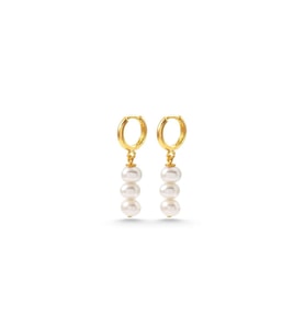 Harmonia İnci Küpe - Gold