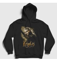 Presmono Unisex Siyah Legolas Yüzüklerin Efendisi The Lord Of The Rings Kapüşonlu Sweatshirt 433621tt