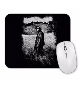 Creepy Plague Doctor Hermetic Mouse Pad