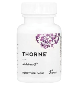 THORNE - Melaton-3 - 3mg 60 Capsul Circadian Rhythms, Restful  Relaxation* - NSF Certified for Sport (Renksiz)