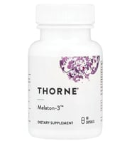 THORNE - Melaton-3 - 3mg 60 Capsul Circadian Rhythms, Restful  Relaxation* - NSF Certified for Sport (Renksiz)