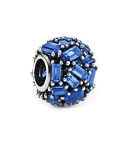 Nur Silver Pave Baget Taşlı Gümüş Charm NUR-BL12403