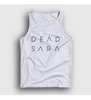 Presmono Unisex Beyaz Logo Dead Sara Atlet 543883tt (Beyaz)