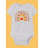 Unisex Bebek Organik Baskılı Pamuklu Body