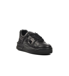 Ayakmod Premium 1306 Siyah Cilt Erkek Sneaker