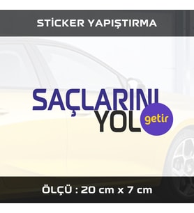getir saçlarını yol etiket sticker - 2 adet çıkartma araba motosiklet kask atv tablet pc buzdolabı otomobil bilgisayar uyumlu