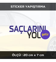 getir saçlarını yol etiket sticker - 2 adet çıkartma araba motosiklet kask atv tablet pc buzdolabı otomobil bilgisayar uyumlu