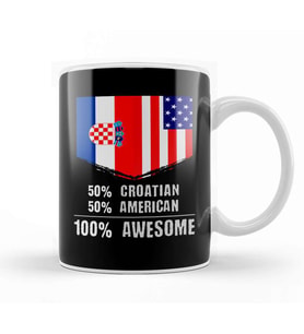 50% Cuban 50% American %100 Awesome Immigrant Kupa Bardak Porselen